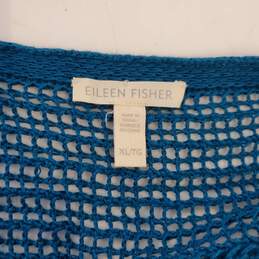 Eileen Fisher Organic Linen Sheer Knit Sweater Size XL alternative image