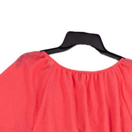 NWT Womens Pink Pleated V-Neck Short Sleeve Short A-Line Dress Size XXL alternative image