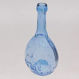 Jenny Lind Fislerville Glassworks Blue Glass Bottle alternative image