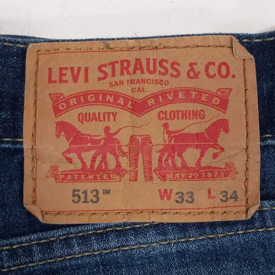 Levi's 513 Straight Jeans Men's Size 33x34 image number 3