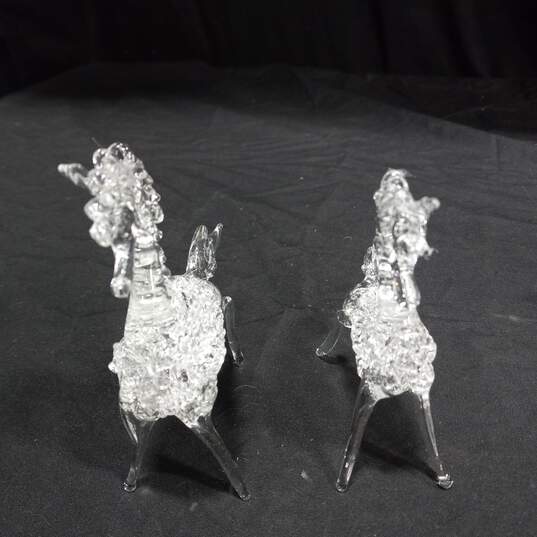 3 Crystal Horse Figurines image number 3