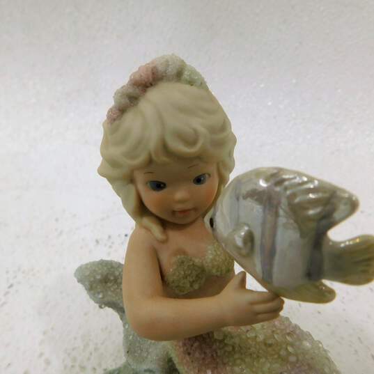 1993 Enesco Seanna Mermaid Figurine Coral Kingdom Porcelain Bisque 533114 image number 4