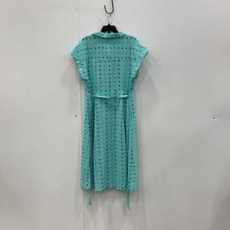 NWT Nina Leonard Womens Multicolor Short Sleeve Long Midi Shirt Dress Size XL alternative image