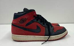 Nike Air Jordan 1 Mid Gym Red, Black Sneakers 554724-610 Size 10