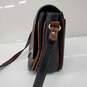 Vintage Bally Brown & Black Woven Leather Crossbody Bag w/COA image number 4