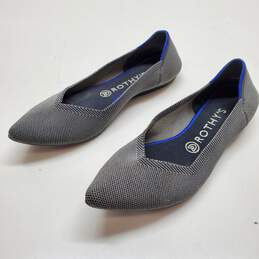 WOMENS ROTHY'S CLASSIC GREY FLATS SIZE 9