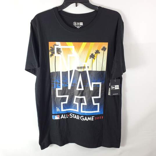 New Era Men Black LA Star Game T Shirt M NWT image number 3