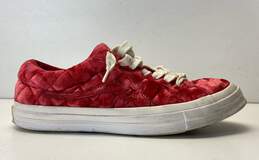 Converse x Golf Le Fleur One Star Velvet Quilted Sneakers Cherry Red 10.5