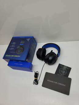 Razer Untested P/R Kraken For Console Blue Black Gaming Headphones *Open Box
