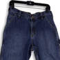 Mens Blue Denim Medium Wash Cargo Pockets Straight Leg Jeans Size 32x30 image number 3