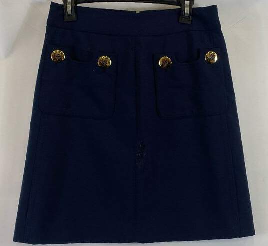Tory Burch Women's Navy Skirt- Sz 6 image number 1