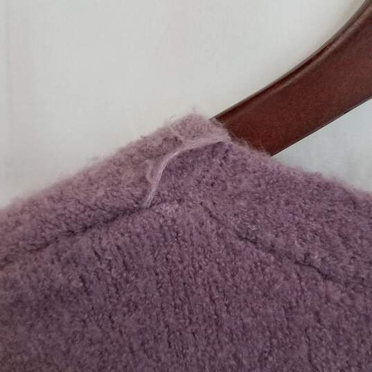 Zara dusty purple pink cropped fluffy cardigan M image number 2