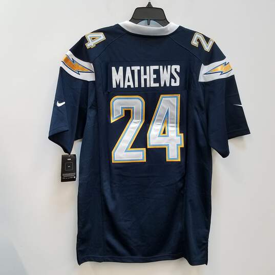 Mens Blue Los Angeles Chargers Ryan Mathews#24 Football NFL Jersey Size XXL image number 2