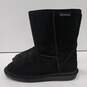 Womens Emma Short Black Suede Round Toe Pull On Mid Calf Winter Boots Size 8.5 image number 3