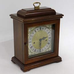 Ridgeway Franz Hermle Westminster Chime 2 Jewel Oak Bracket Clock w/ Key