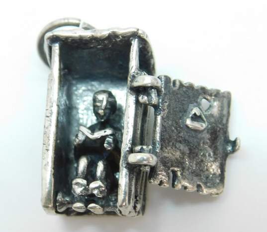 Sterling Silver Vintage & Modern DIY Charm Bracelets & Charms 43.7g image number 7