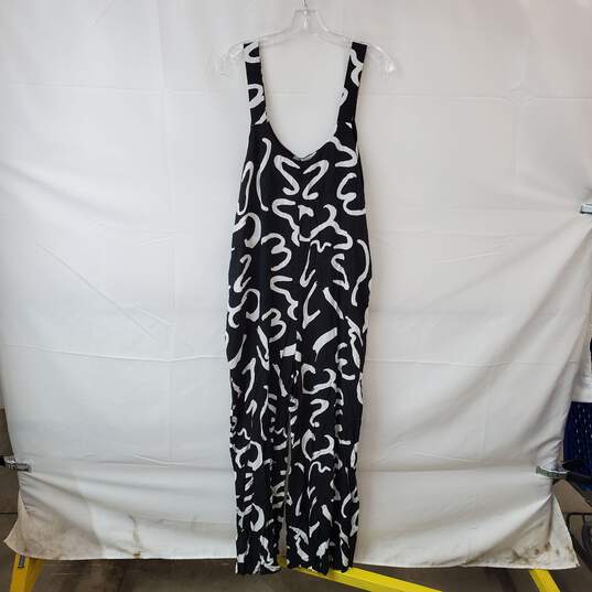 Emery Rose Black & White Patterned Sleeveless Jumpsuit WM Size XL NWT image number 1