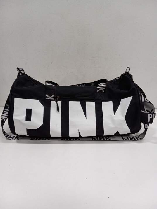 PINK Black & White Duffle Bag image number 2