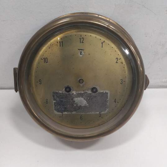 Antique Brass Clock (No Arms) image number 1