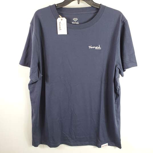Diamond Supply Men Navy Blue T Shirt XL NWT image number 1