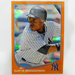 2013 Curtis Granderson Topps Chrome Retail Orange Refractor NY Yankees