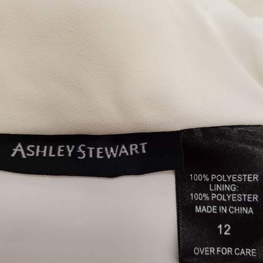Ashely Stewart Women White Pants Sz 12 NWT image number 3