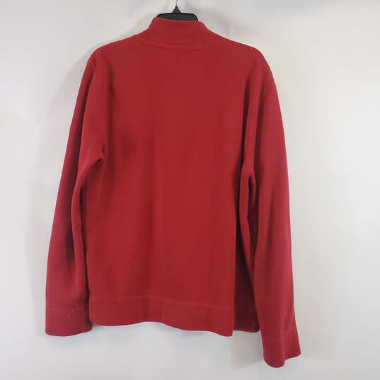 Façonnable Men Red 1/4 Zip Sweater M image number 2