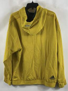 NWT Adidas Mens Yellow DP Daniel Patrick Heavy Pockets Pullover Hoodie Size L alternative image