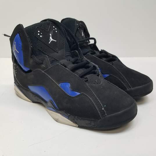 Nike Air Jordan 7 Ture Flight GS Basketball Sneakers 343795-042 Size 7Y Black, Blue image number 8