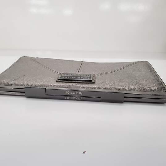 Kenneth Cole Reaction Gunmetal Silver Women's Clutch Wallet image number 4