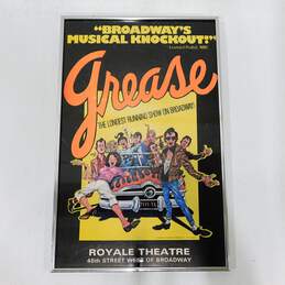 Vintage 1977 Original Grease Broadway Musical Show Poster Royal Theatre 22x14