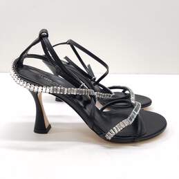 Marion Parke Embellished Wrap Heels Black 6.5