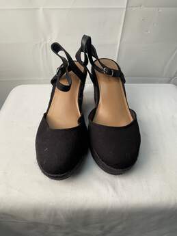 Womens Lane Bryant Black Closed Toe Platform Shoe Size 10W