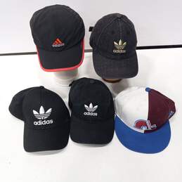5PC Adidas Assorted Baseball Hat Style Cap Bundle