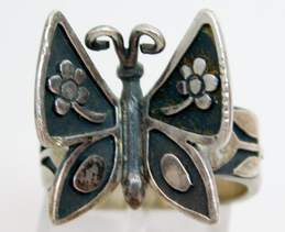 James Avery 925 Mariposa Butterfly Flower Overlays Ring 8.6g