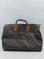 Authentic Louis Vuitton Brown Speedy 35 Handbag image number 1