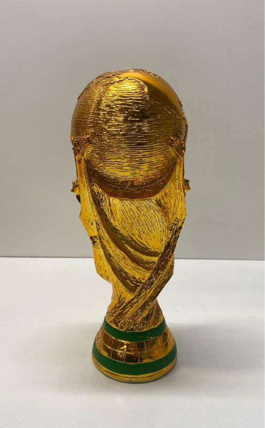 World Cup Brazil 2014 Metal Replica Trophy Gold Metallic image number 4