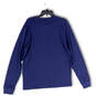 NWT Womens Blue Graphic Crew Neck Long Sleeve Pullover T-Shirt Size Medium image number 2