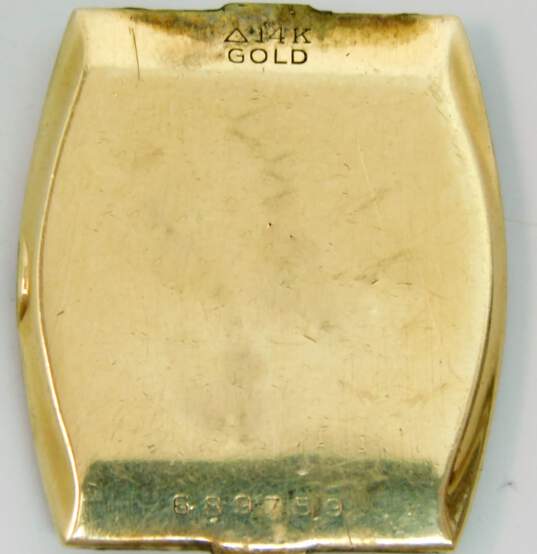 Men's Vintage Benrus 14K Gold Case 17 Jewels Shock Absorber Wrist Watch 42.0g image number 6