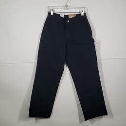 NWT Mens Cotton Original Fit Washed Duck Straight Leg Dungaree Pants Size 29X30
