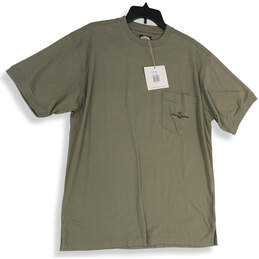 NWT Mens Green Point Break Short Sleeve Crew Neck Pullover T-Shirt Size M