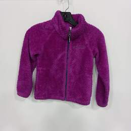 Columbia Girls Purple Fleece Jacket Size S (8)