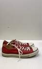Converse All Star Classic Red Low Top Canvas Lace Up Sneakers Men's Size 10 image number 3