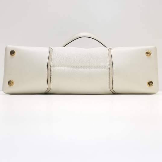 Michael Kors Pebble Leather Nicole Shoulder Bag Cream image number 3
