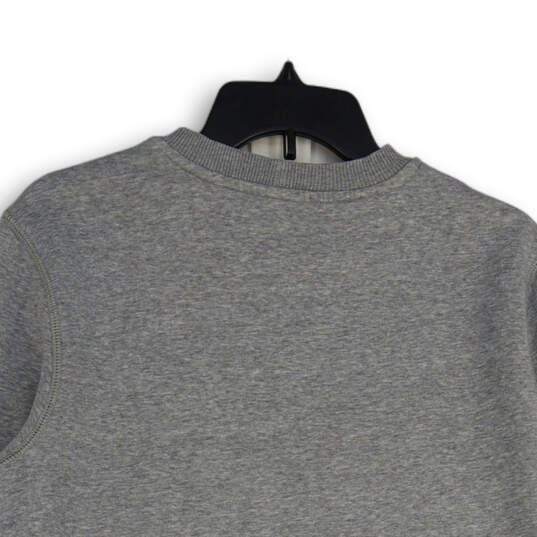 Mens Gray Heather Crew Neck Long Sleeve Pullover Sweatshirt Size M image number 4