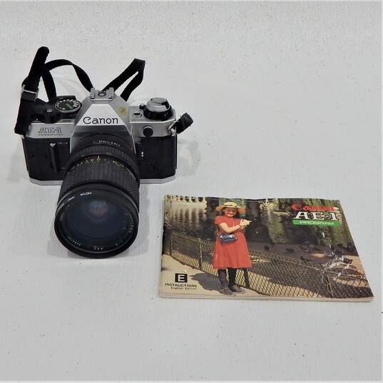 Canon AE-1 Program 35mm SLR Film Camera w/ 28-70mm Lens & Manual image number 1