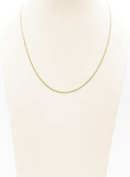 10K Gold Twisted Rope Chain Necklace 3.7g