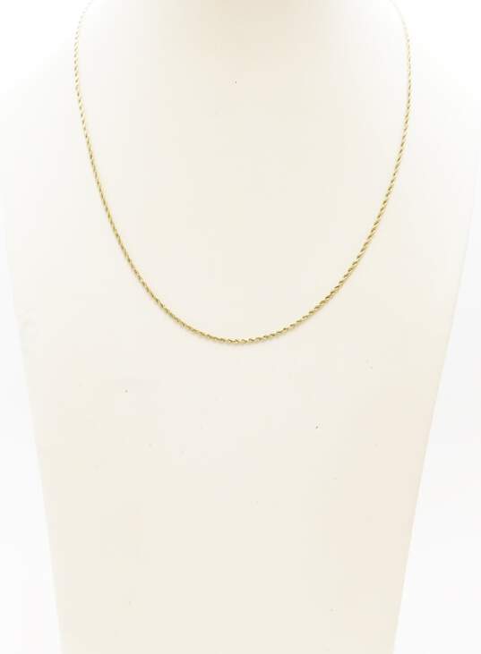 10K Gold Twisted Rope Chain Necklace 3.7g image number 1