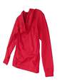 Mens Red Dri-Fit Long Sleeve Hooded Pullover Sweatshirt Size S image number 2