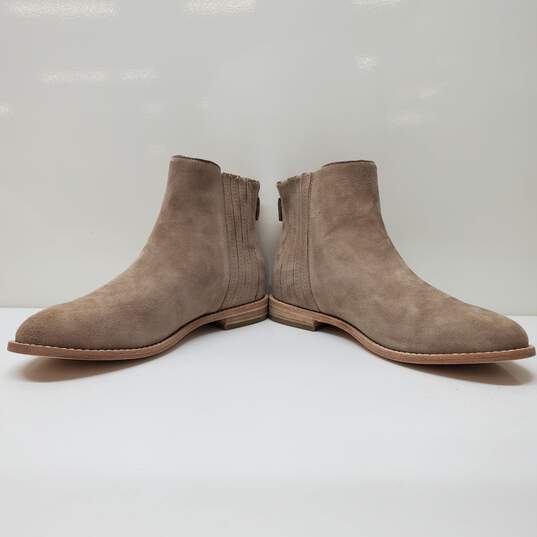 Eileen Fisher Tan Suede Chelsea Ankle Boots Women's 7.5 image number 3